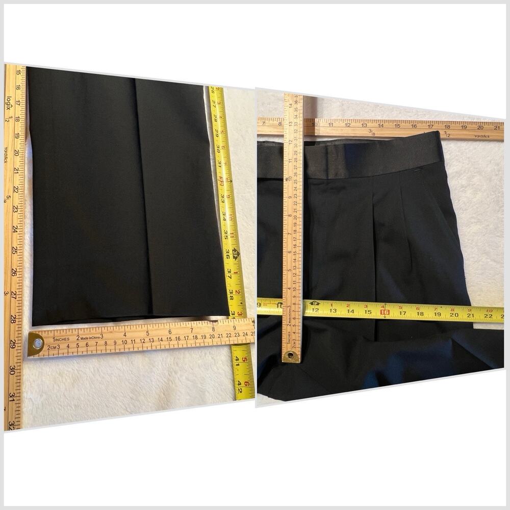 Vintage Cricketeer Tuxedo 38-40R 35x28 Solid Black 1 Button Wool Tux - Picture 16 of 16